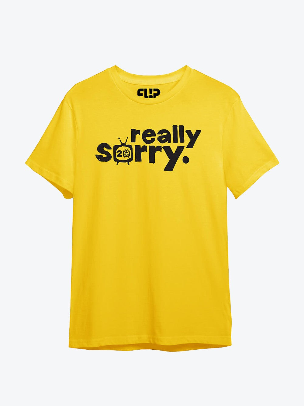 Flip Really Sorry 20th Anniversary Yellow Tee