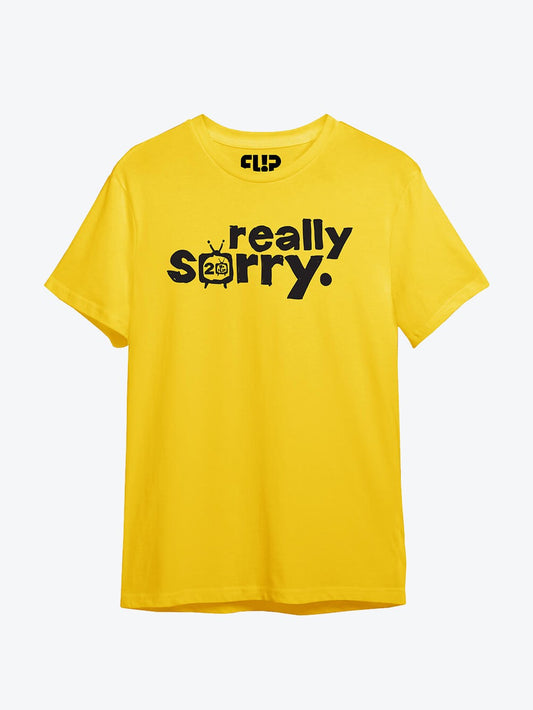 Flip Really Sorry 20th Anniversary Yellow Tee