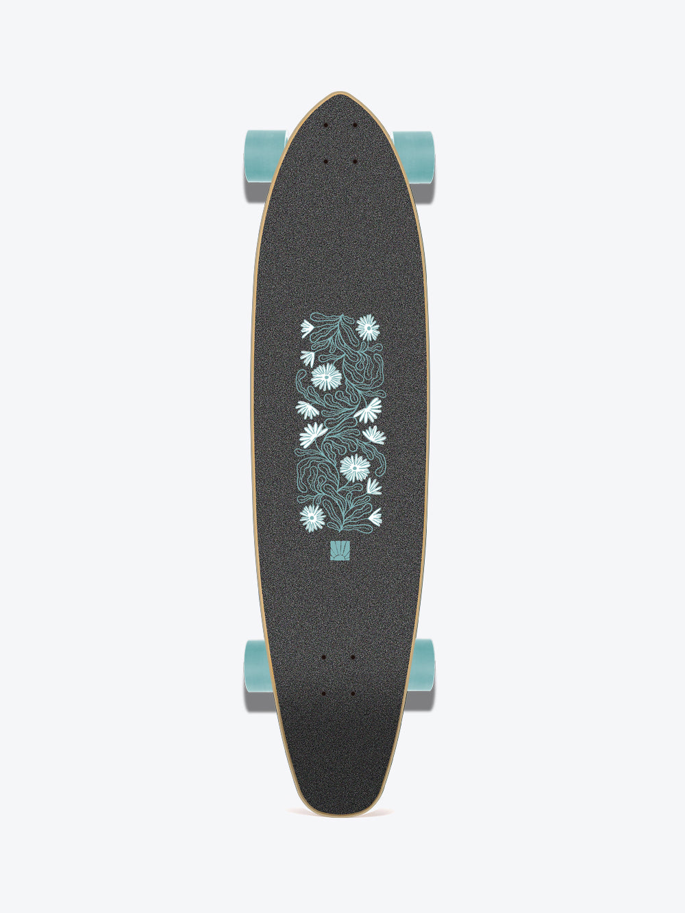 Long Island Flowers 37.85" Complete Kicktail Longboard