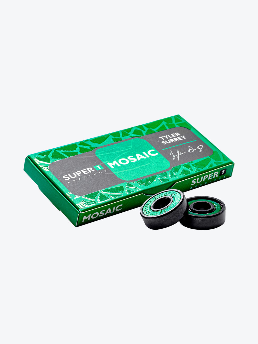 Mosaic Super 1 Tyler Surrey Abec 7 Noir Vert Roulements
