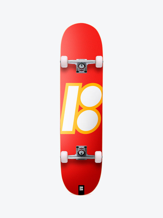 Plan B Slanted OG Red 7.75" Complete Skateboard
