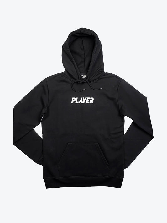 Player Logo Noir Hoodie