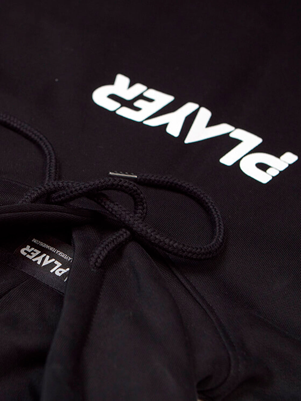 Player Logo Noir Hoodie
