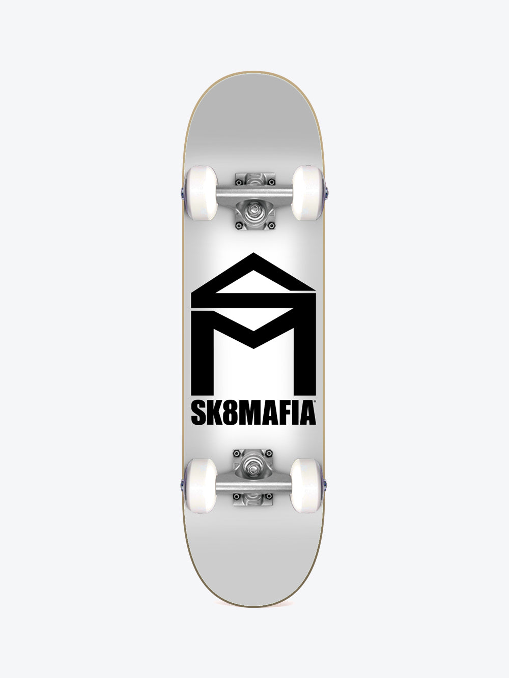 Sk8mafia House Logo White 6.0" Micro Skate Completo