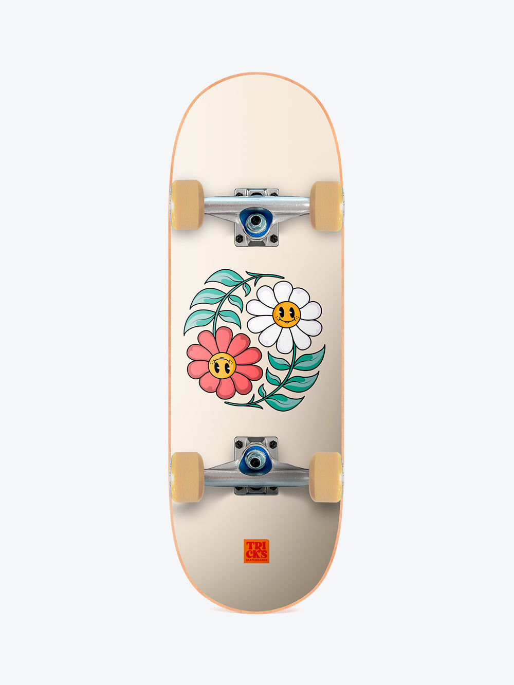Tricks Yin Yang Flowers 7.87" Complete Skateboard 2025