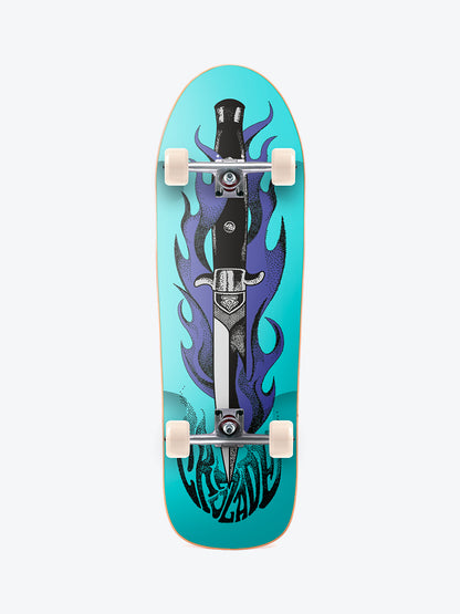 Cruzade Knife 10" Complete Skateboard