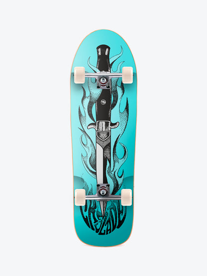 Cruzade Knife 10" Complete Skateboard