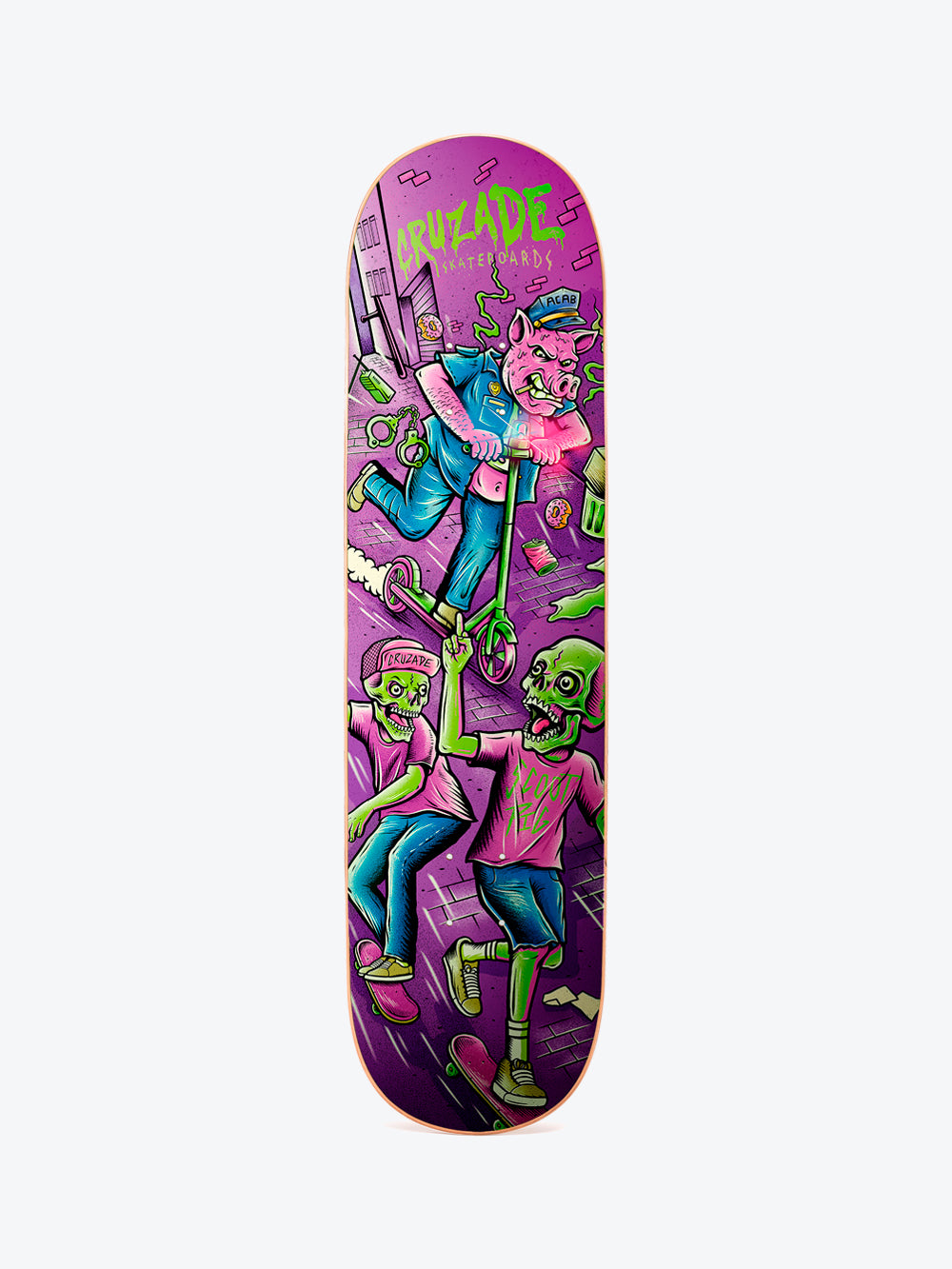 Cruzade Scootpig 8.0" Skate Deck