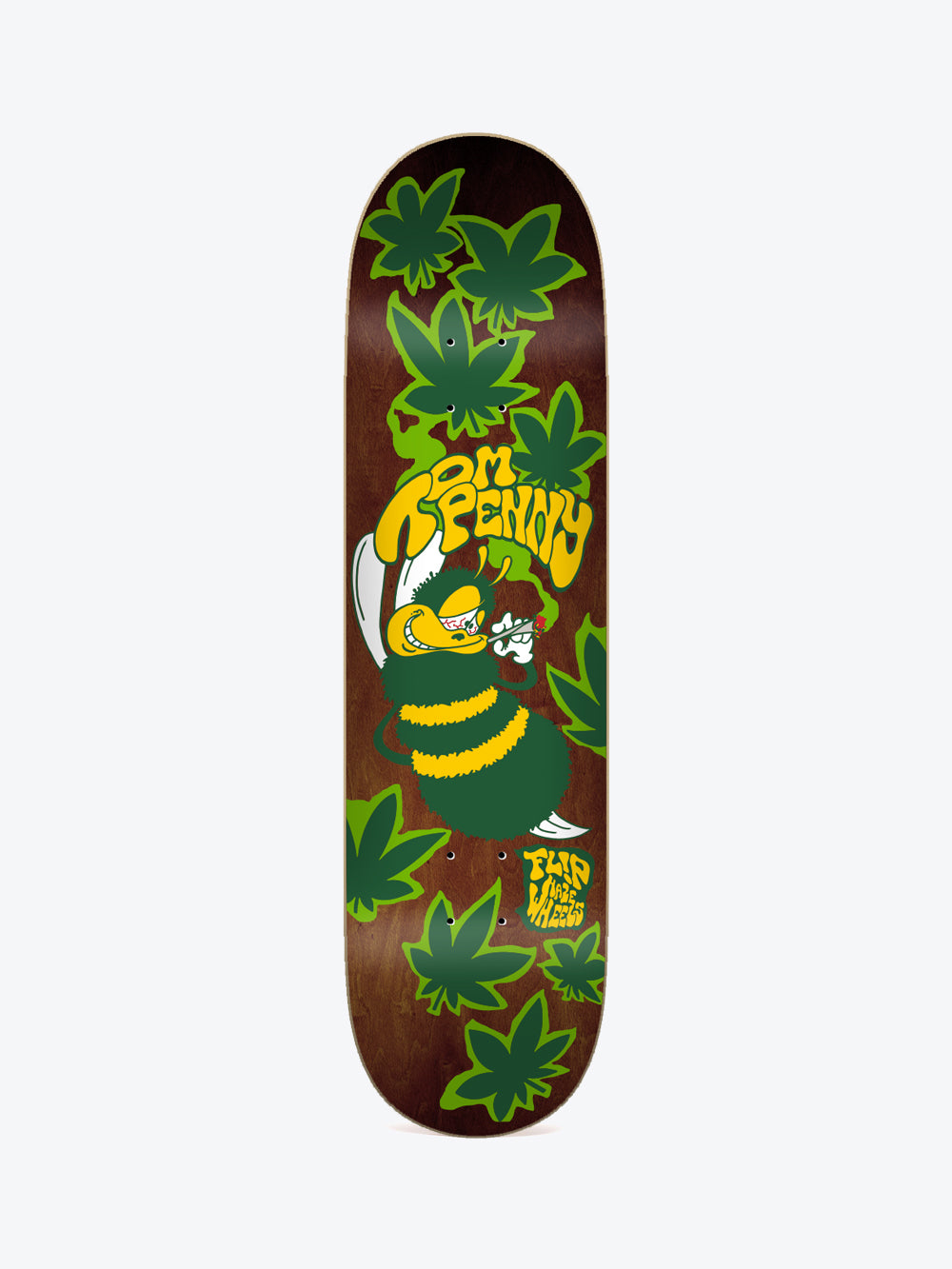 Flip High in a Haze Green 8.25" Skate Deck