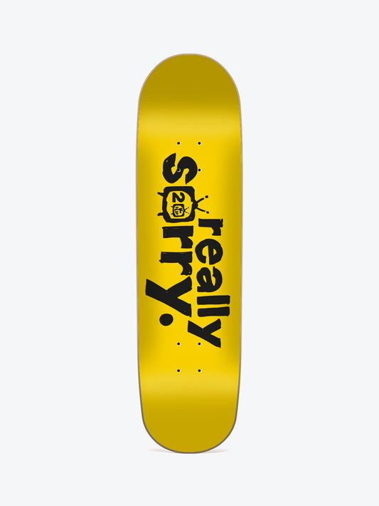 Flip Scribble Logo Yellow 8.25" Skate Deck