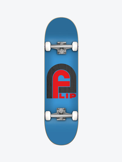 Flip Gate Logo Blue 7.87" Complete Skateboard