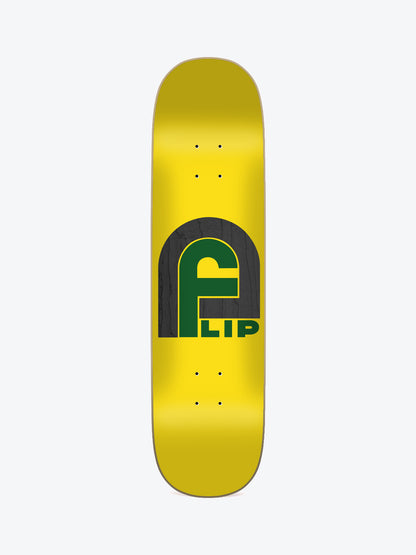 Flip Gate Logo Yellow 8.125" Skate Deck