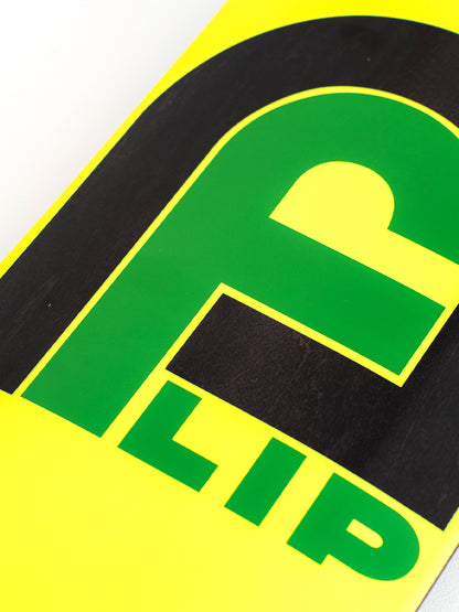 Flip Gate Logo Yellow 8.125" Skate Deck
