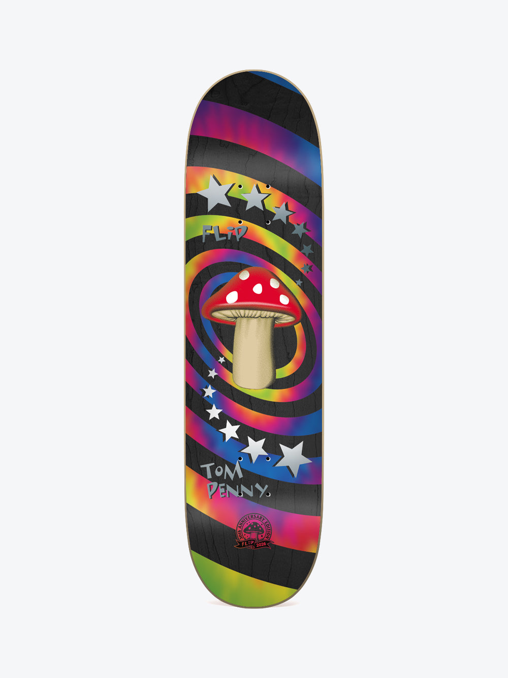 Flip Love Shroom 30th Annyversary Penny 7.75" Skate Deck