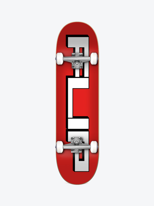 Flip Square Logo Red 8.0" Complete Skateboard