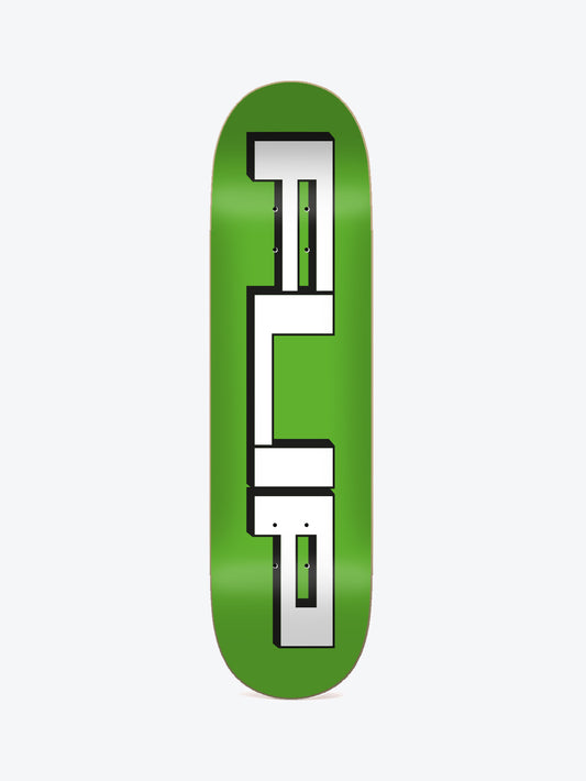 Flip Squared Logo Green 8.25" Skate Deck