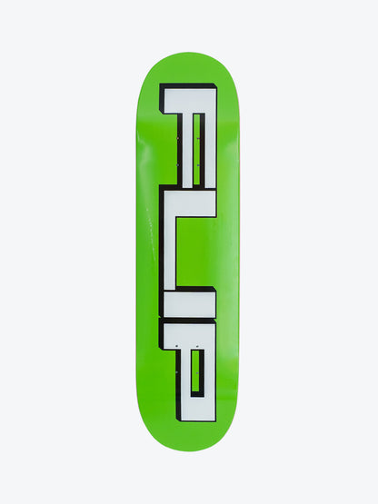 Flip Squared Logo Green 8.25" Skate Deck