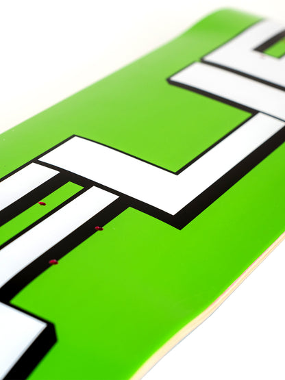 Flip Squared Logo Green 8.25" Skate Deck