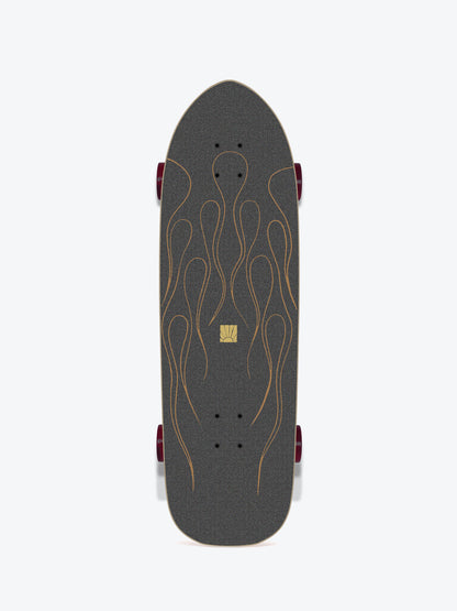 Long Island Flaming 32" Surfskate Completo