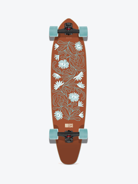 Long Island Flowers 37.85" Complete Kicktail Longboard