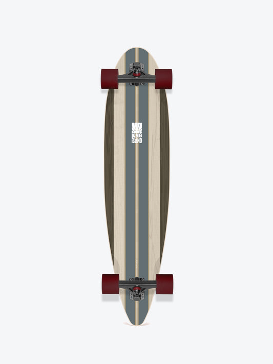 Long Island Stripe 39" Pintail Longboard Complet