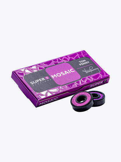 Mosaic Super 1 Tom Penny Abec 7 Black White Bearings