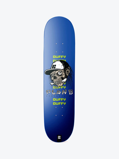 Plan B Blue Skull Duffy 8.25" Skate Deck