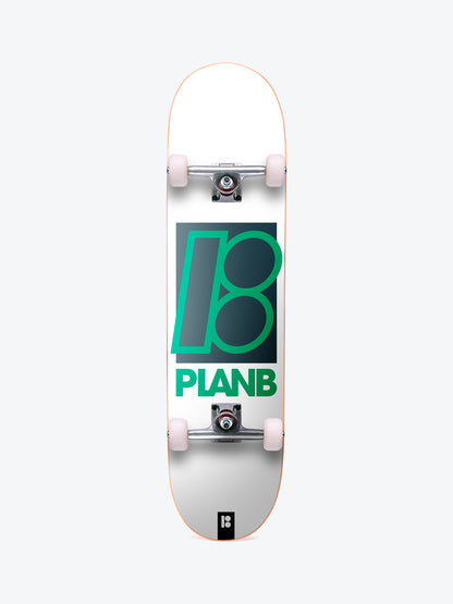 Plan B Team Polo White 8.25" Complete Skate