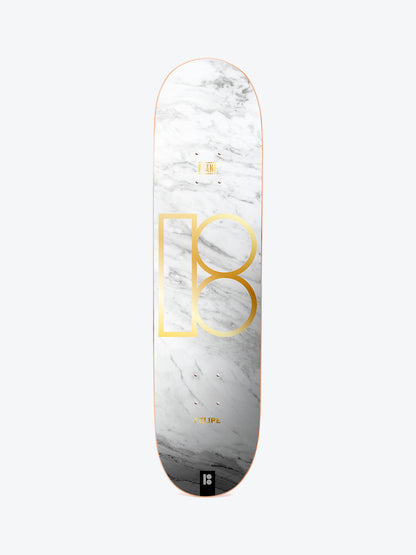 Plan B White Marble Gustavo 8.0" Twin Skate Deck