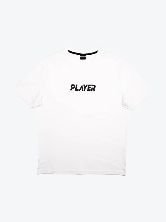 Player Logo White Tee