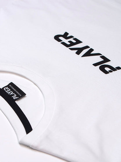 Player Logo White Tee