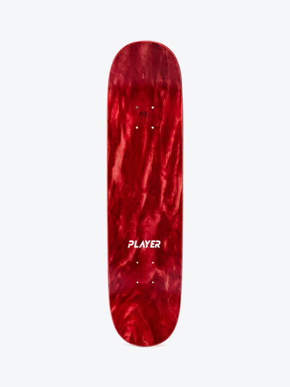 Player Red 7.87" Skate Deck