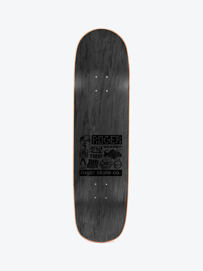 Roger Eve's Skeleton 8.625" Pool Shape Skate Deck