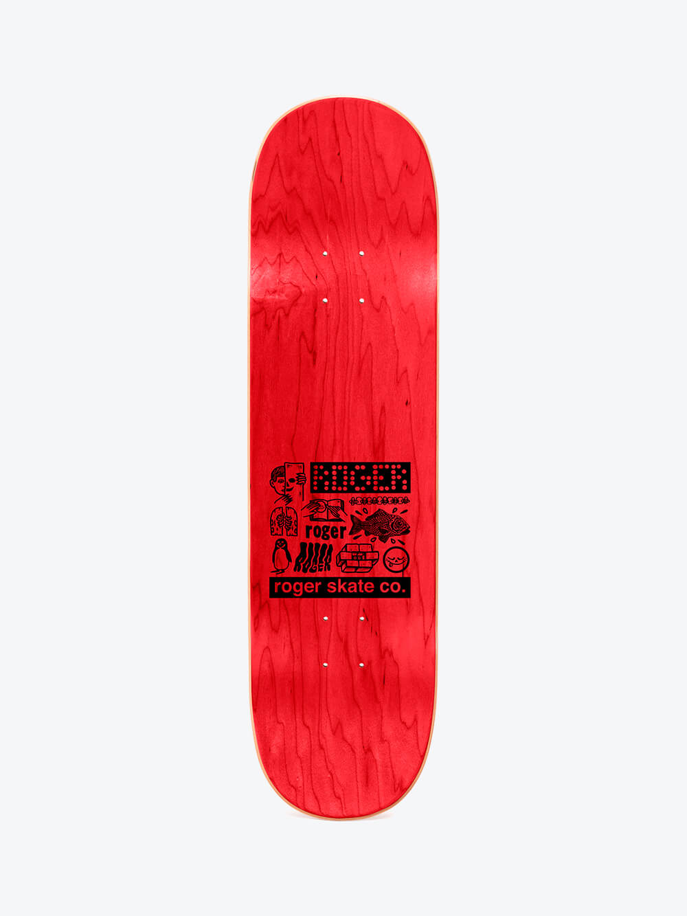 Roger Half Roger 8.0" High Concave Skate Deck