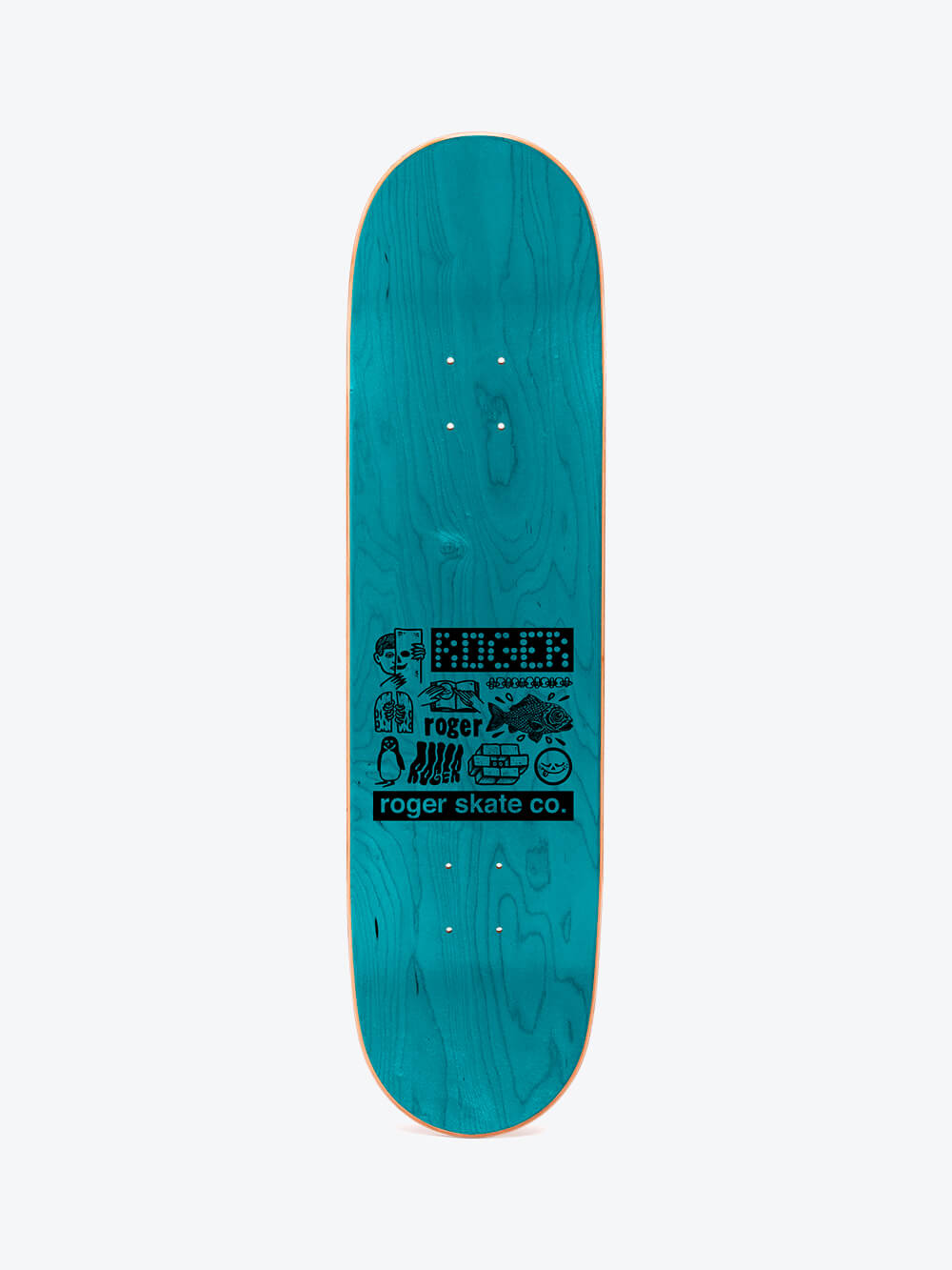 Roger Half Roger 8.375" High Concave Square Skate Deck