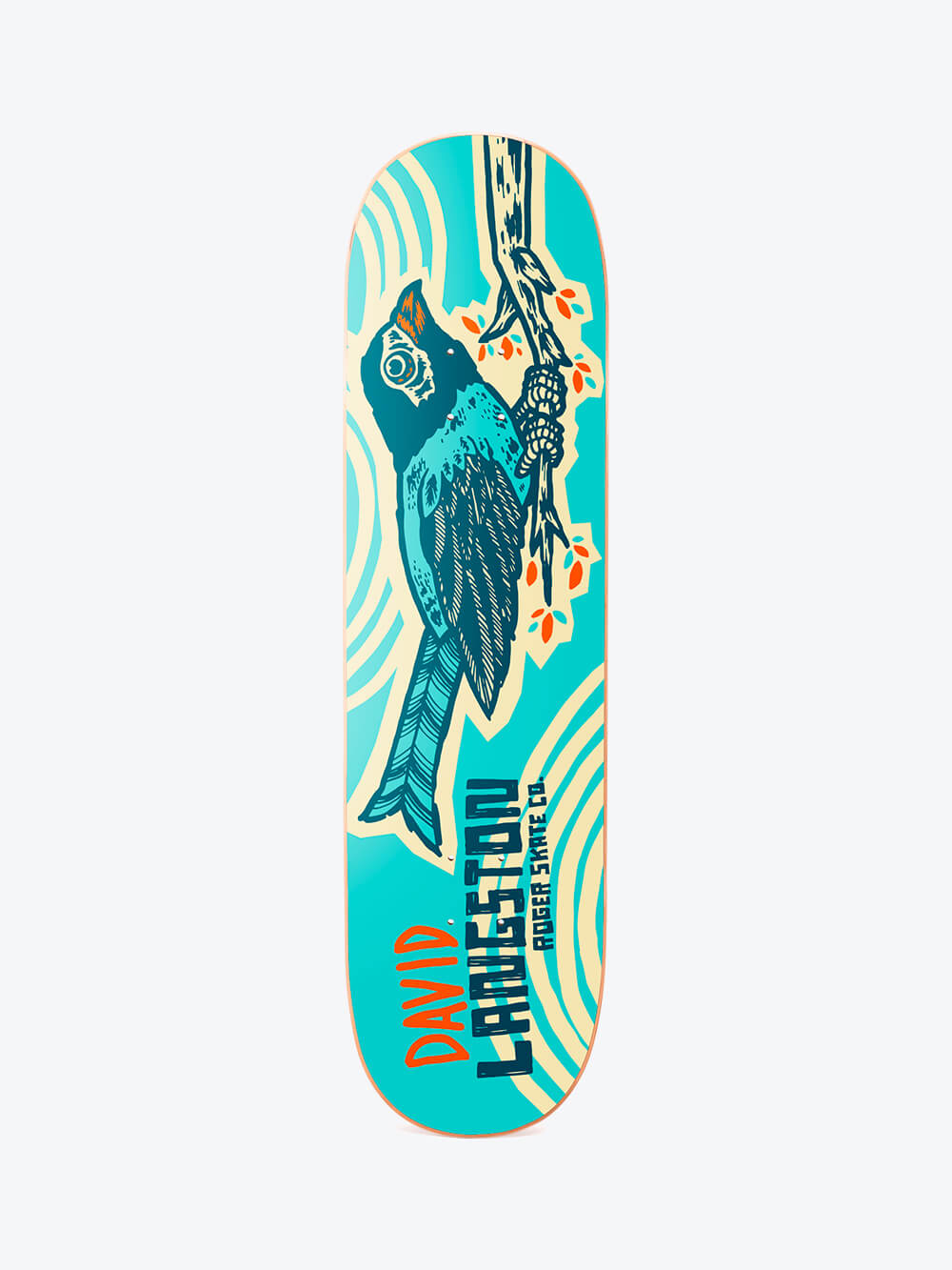 Roger Spring Bird David Langston 8.25" High Concave Square Skate Deck