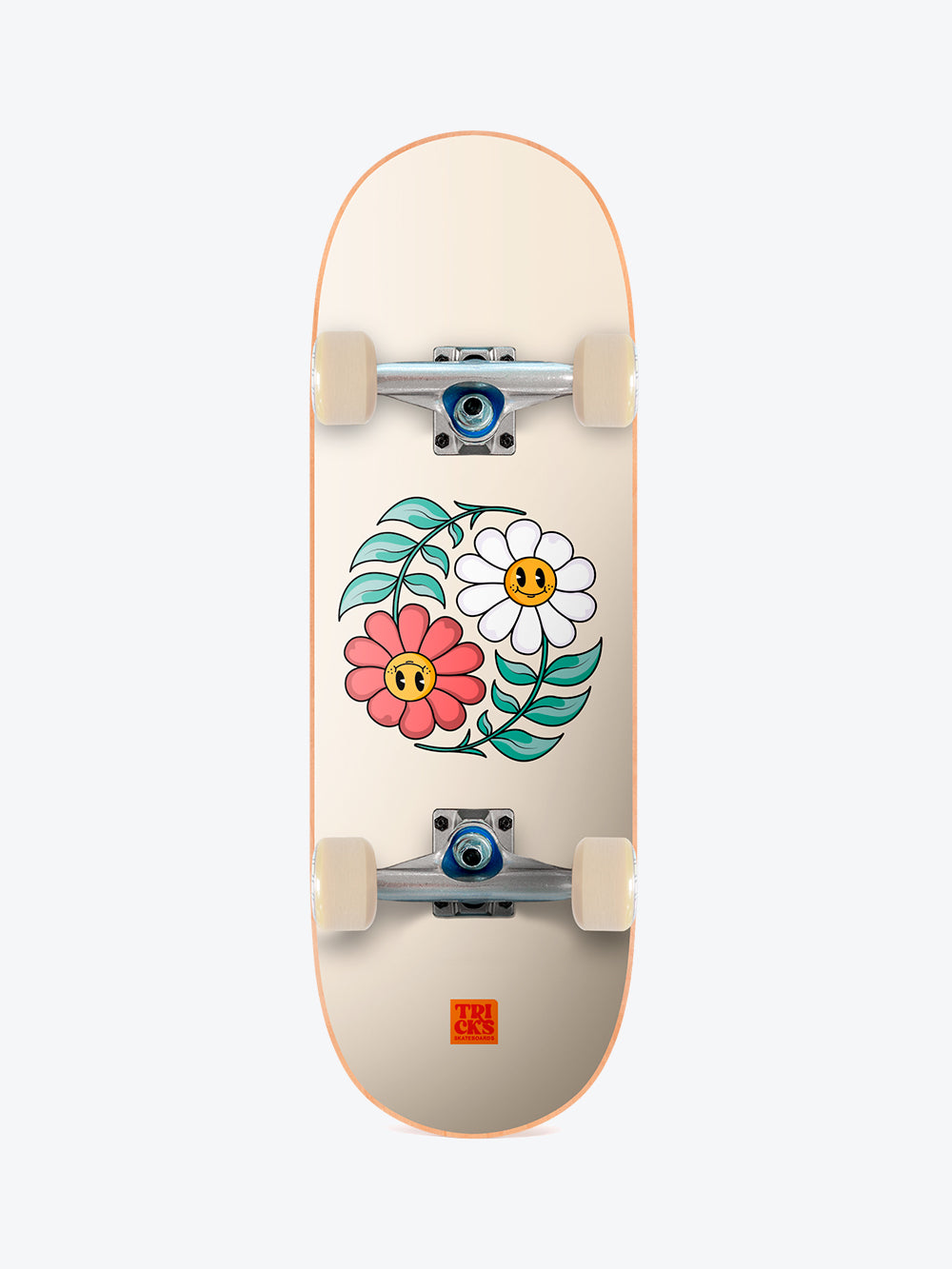 Tricks Yin Yang Flowers 7.87" Complete Skateboard